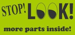 LABELS, STOP..LOOK..., 2 X 4 1/4, PS PAPER, 500/RL