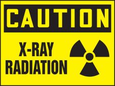 OSHA Caution Safety Label: X-Ray Radiation