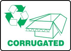 Safety Label: Corrugated
