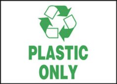 Safety Label: Plastic Only