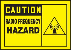 OSHA Caution Safety Label: Radio Frequency Hazard