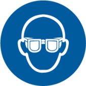 ISO Mandatory Safety Label: Wear Eye Protection (2011)