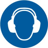 ISO Mandatory Safety Label: Wear Ear Protection (2011)