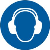 ISO Mandatory Safety Label: Wear Ear Protection (2011)