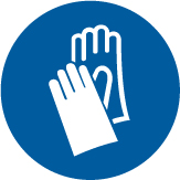 ISO Mandatory Safety Label: Wear Protective Gloves (2011)