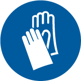 ISO Mandatory Safety Label: Wear Protective Gloves (2011)