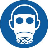 ISO Mandatory Safety Label: Wear Respiratory Protection (2011)