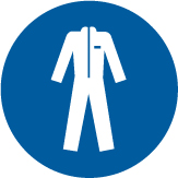 ISO Mandatory Safety Label: Wear Protective Clothing (2011)