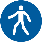 ISO Mandatory Safety Label: Use This Walkway (2011)