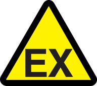 ISO Safety Label: (Explosive Atmosphere Hazard)