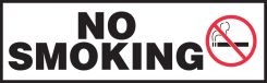 Safety Label: No Smoking