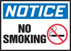 OSHA Notice Safety Label: No Smoking