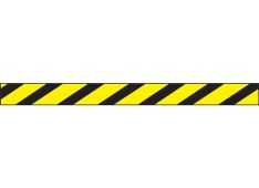 Gate Arm Sign: Yellow/Black Stripes