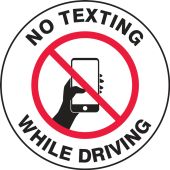 Safety Label: No Texting While Driving