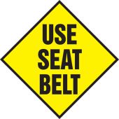 Safety Label: Use Seat Belt