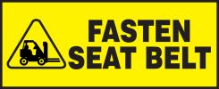 Safety Label: Fasten Seat Belt