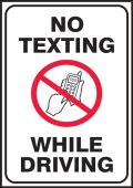 Safety Label: No Texting While Driving