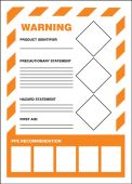 GHS Secondary Container Labels - WARNING