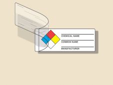 Safety Label: Self-Laminating NFPA Diamond Identifier Roll Labels