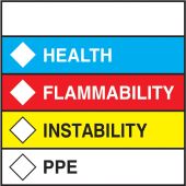 HMCIS Safety Label: Health Flammability Instability PPE