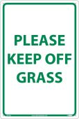 PLEASE KEEP OFF GRASS SIGN