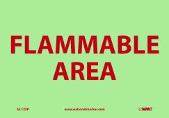 FLAMMABLE AREA SIGN