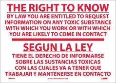 RIGHT TO KNOW SIGN