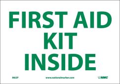 FIRST AID KIT INSIDE SIGN