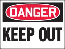 Keep Out Safety Sign Accu-Shield AccuformDanger High Voltage 7 x 10 Inches MELC127XP