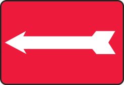 Safety Sign: Arrow