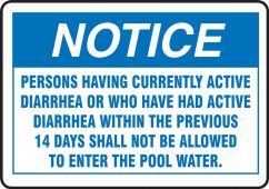 Safety Sign: Pool Rules