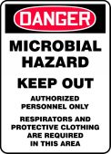 Microbial Hazard Sign