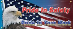 Mesh Banners: Pride In Safety - Pride In Your Work (USA)