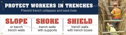 OSHA NEP Trenching Initiative Banner: Protect Workers In The Trenches