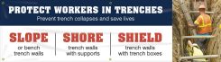 OSHA NEP Trenching Initiative Banner: Protect Workers In The Trenches