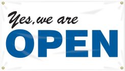 Safety Banner: Yes, We Are Open