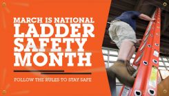 Safety Banners: March Is National Ladder Safety Month - Follow The Rules To Stay Safe