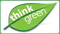 Safety Banner: Think Green