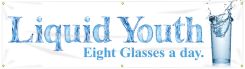 WorkHealthy™ Banners: Liquid Youth - Eight Glasses A Day
