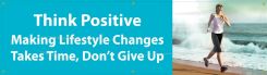 WorkHealthy™ Banners: Think Positive - Don't Give Up