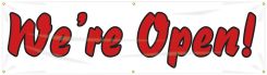 Safety Banner: We're Open!