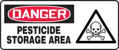 OSHA Danger Safety Sign: Pesticide Storage Area