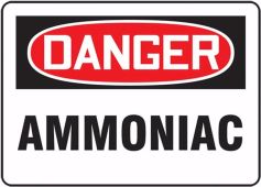 BILINGUAL FRENCH SIGN – AMMONIA