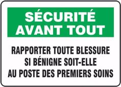 BILINGUAL FRENCH SIGN – REPORT
