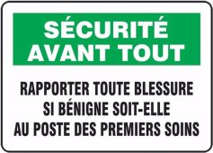 BILINGUAL FRENCH SIGN – REPORT