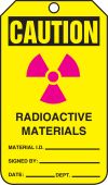 OSHA Caution Safety Tags: Radioactive Materials