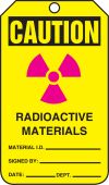 OSHA Caution Safety Tags: Radioactive Materials