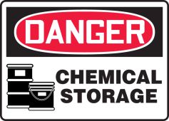 OSHA Danger Safety Sign: Chemical Storage