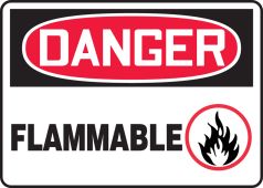 OSHA Danger Safety Sign: Flammable