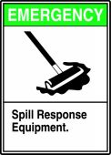 Safety Sign: Emergency - Spill Response Equipment